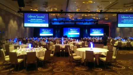 Aria Convention Center, Ready for Awards Luncheon